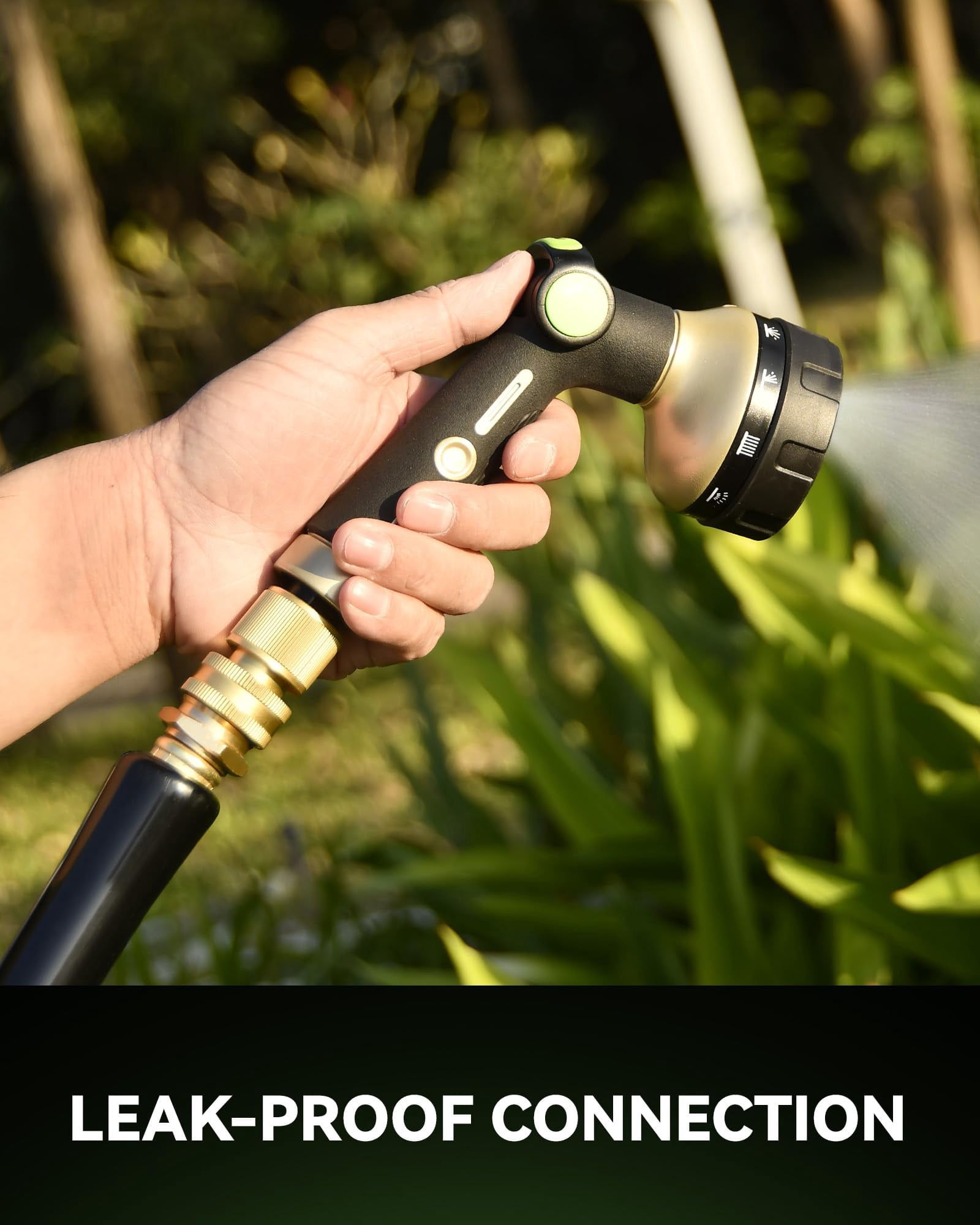 Quick Connect Hose Fittings 3/4" Ght - Solid Brass Garden Connectors  No-leak Design & Universal Fit For Instant Connection (4 Sets)