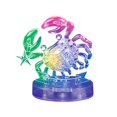 thumbnail image 2 of 3D Crystal Puzzle Jig-saw Clear Twelve 12 Constellation Astrolog Flash LED Light, 2 of 3