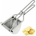 thumbnail image 1 of Pasamanos, prensa de verduras de acero inoxidable, prensa de frutas, machacador de patatas de acero inoxidable para puré de patatas delicado, mango largo, 1 of 5