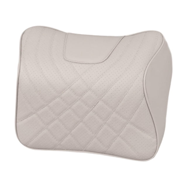 Almohada para reposacabezas de coche, almohada cervical de viaje, diseño ergonómico, universal, para coche Beige