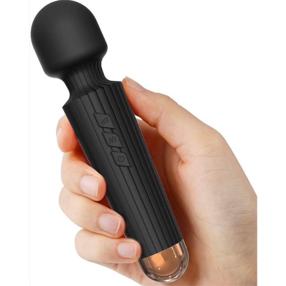 Rulwuck Powerful Handheld Massager with 8 Pulse Settings, Personal Total Body Therapy Massager for Sports Recovery, Muscle Aches, Body PainK014,black,1PCS