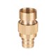 thumbnail image 2 of Kit de conector de manguera de jardín de latón con boquilla de pulverización para riego exterior, accesorios de grifo a prueba de fugas para césped y parterres, 2 of 5