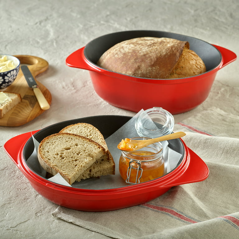 Enameled Cast Iron Bread Pan with Lid
