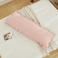 thumbnail image 6 of Move Over Pink Body Pillow Cover 20x54 Pink Ruffle Fringe Pattern Boho Body Pillow Cover Washed Microfiber No Filling, 6 of 7
