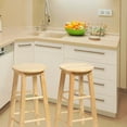 thumbnail image 6 of PJ Wood Classic Round-Seat 24 Inch Kitchen Counter Stools, Natural, 2 Pack, 6 of 9