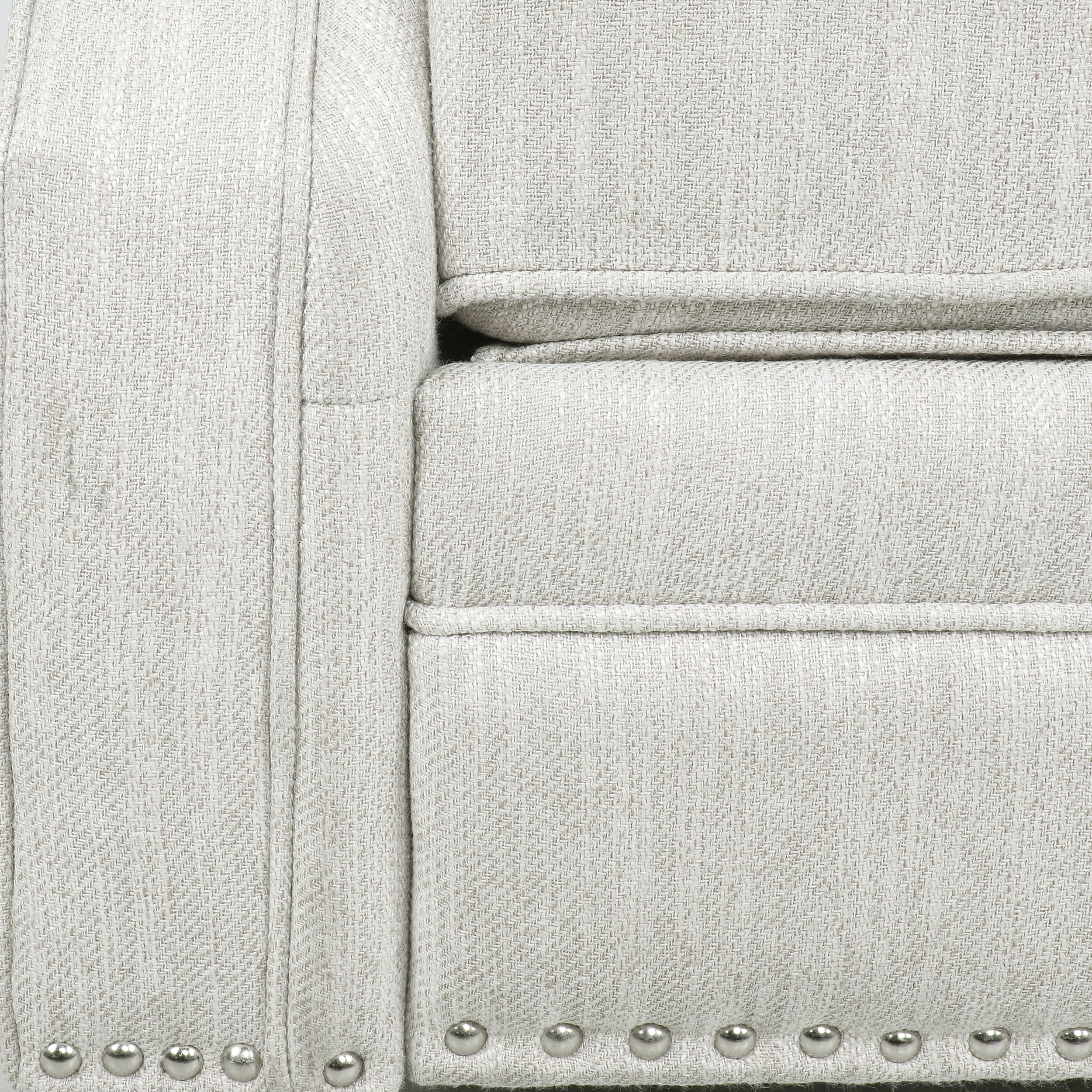 Noble House Torrens Fabric Tufted Recliner, Beige and Dark Brown