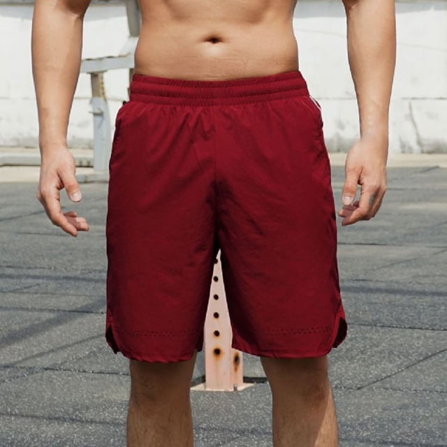 Ceisia Men's Relaxed Breathable Nylon Gift Sports Shorts Quick-drying Hem Vent Holes Multi-Color