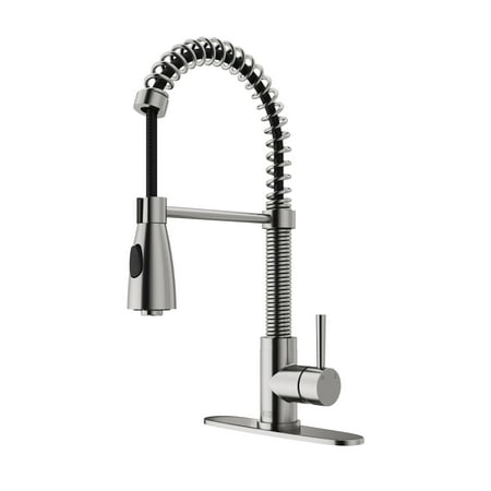 Vigo VG02003K1 Brant Pre-Rinse Pull-Out Spray Kitchen Faucet - - Stainless Steel