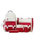 thumbnail image 2 of 5 Pcs School Backpack for Teens Campus Backpack Use Shoulder Daypack Bundle Travel Bag, 2 of 3