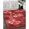 thumbnail image 2 of Ahgly Company Indoor Round Patterned Valentine Red Area Rugs, 8' Round, 2 of 6