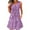Purple womens dresses, variant on Womens Dresses Beach Fashion Button up Plus Size Flowy Pleated Swing Tunic Tank Mini Sundress Summer Floral Print V-Neck Sleeveless Formal Short Dress Blue XXXL