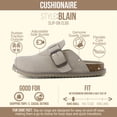 thumbnail image 3 of Cushionaire Blain Genuine Suede Clogs for Women | Slip-On Mules with Memory Foam & Oversized Buckle | Non-Slip Comfort Clogs & Mules Shoes for Women, 3 of 24