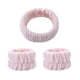thumbnail image 3 of Conjunto SPA Yuyangstore diadema y muñequeras faciales Rosa claro, 3 of 7