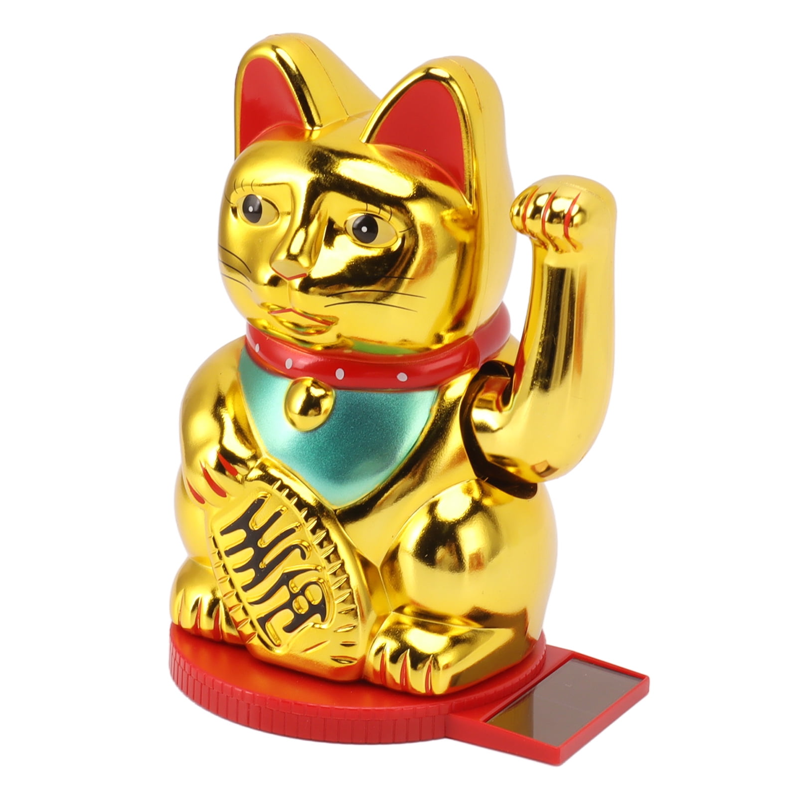 Japanese 2.5inch Maneki Neko Solar Powered Fortune Lucky Cat With Waving Arm