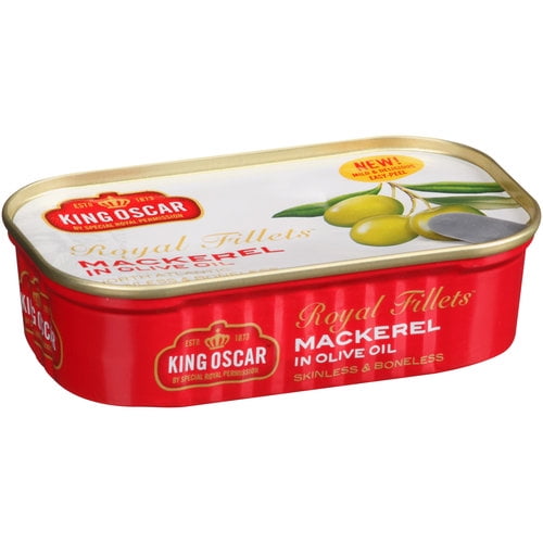 King Oscar Skinless Boneless Mackerel in Olive Oil by Generic