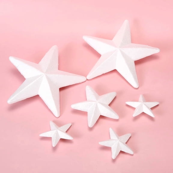 WEUVEB Large Foam Five-Pointed Stars 20 Pieces Set for Party, Event, and Home Decoration