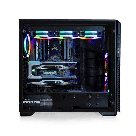 CybertronPC - BLU-Print Desktop - AMD Ryzen ThreadRipper 2990WX - 128GB Memory - 6TB Hard Drive + 960GB Solid State Drive - Black/RGB