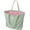 Blush Pink + Seafoam Green, variant on Summer Beach Bag for Women, Lightweight Soft Tote with Strap, Foldable Packable Pool Carryall with Pockets