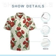 thumbnail image 7 of High Quality Hawaiian Shirts for Men Short Sleeve Aloha Beach Shirt Floral Summer Casual Button Down Shirts Blouses JIBY74, 7 of 7