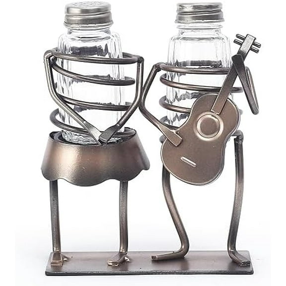 Funny Salt And Pepper Shakers Set Novelty - Two Glass Shakers With Lids, Rose Lovers Holder Caddy For Spices And Seasonings, For Kitchen, Dining Or Table Decor (rose lovers)