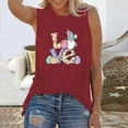 thumbnail image 2 of Babysbule Womens Summer Top Easter Fashion Women's Casual Sleeveless Printed Ladies Sweatshirts Tops Vest, 2 of 6