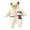 White, variant on Toddler Boys Girls Snowsuit Zipper Front Cute Cartoon Dog Winter Coat Warm Hooded Jumpsuit for Cold Weather