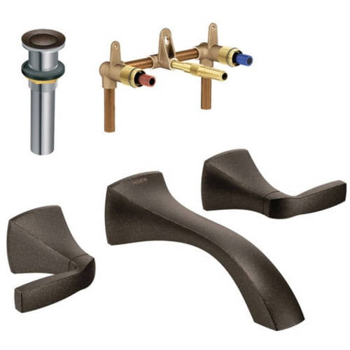 Moen Klvo-w-t6906orb Voss Two-Handle Wall-Mount Lavatory Faucet, Available in Various Colors