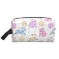 thumbnail image 2 of Uemuo Easter Colorful Rabbit Pattern Portable Toiletry Bags with Handle, Waterproof travel Make up Bags for Women, Large Capacity Travel Cosmetic Bags, 2 of 9