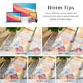 thumbnail image 2 of Balacho Floral Mosaic Boho Patchwork Quilted Faux Wool Area Rug, 5' x 8', Orange, 2 of 8