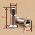 thumbnail image 4 of 2 Pieces Bicycle Bike Titanium Alloy M5 Screws Cycling Pulley Bolt Rear Derailleur Pulley Guide Wheel Bolts, 4 of 9