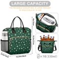thumbnail image 5 of Green Christmas Snowflake Pattern Womens Lunch Box for Work,Insulated Large Lunch Bag for Tween and Teen,Loncheras Para Mujer,Leakproof Adult Lunch Bag for Work,Beach,Travel,Picnic,Camping, 5 of 7