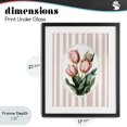 thumbnail image 4 of Stupell Industries French Country Vintage Tulips on Stripes Black Framed Print Under Glass, 17 x 21, by Ink Drop Loft, 4 of 8