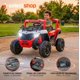 thumbnail image 5 of Carro Buggy Electrico Montable para Niños Carrito de Control Remoto y Manejo Directo con Luces Estereo y Pedales Funcionales con Control Remoto (Rojo), 5 of 7