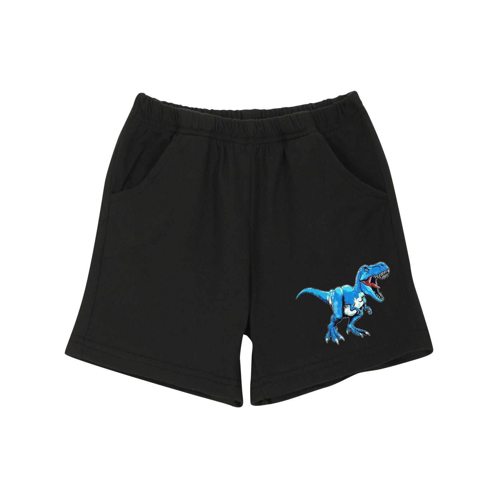 Toddler Kids Baby Boy Casual Dinosaur Print Short-sleeved Shorts Clothes Set With Pockets Boys Baby Boys Girls Hoodie Boys Gentlemen Suits