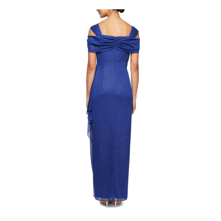 Alex evenings off 2025 the shoulder sheath dress