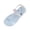 Light Blue, variant on Flat Sandals for Women Adjustable Back Strap Flip Flops Casual Summer Daily Sandals