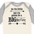 thumbnail image 4 of Inktastic So I'm Little, but I'm Gonna to Be a Big Brother Boys Long Sleeve Baby Bodysuit, 4 of 5