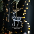 thumbnail image 6 of Dserfhy Christmas Tree Ornament Standing Deer Cup Butterflies Wing Design Sparkling Hanging Decoration Festive Holiday Season Home Decor, 6 of 8