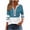 Navy, variant on Tumotour Plus Size Pullover Tops for Women'S Color Block Half Zip Blouse V-Neck Long Sleeve Fall Tunic Shirt