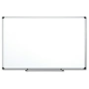 Bi-silque Platinum Plus Dry Erase Board - 96" Width X 48" Height - White Porcelain Surface - Silver Aluminum Frame - Film - Mount - 1 Each (cr1501170mv)