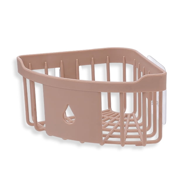 Alistado Rack Triangular Autoadhesivo Auto-drenaje Organizador Sin Drenaje Libre Casa Cocina Cocina Baño Organizador Titular Pink sidaley HA011798-02