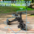 thumbnail image 7 of Little Buddy 4 in 1 Multi-Use Kids Balance Tricycle for 1-3 Year Olds, 3 Wheeler Toddler Bike Trike for Boys Girls with Removable Pedals, Adjustable Seat and Grip Handlebars (Black), 7 of 7
