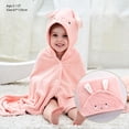 thumbnail image 2 of BULLPINAO Baby Hooded Towel with Animal Design Ultra Soft Soft and Absorbent Baby Bath Towel for Newborn, 2 of 8