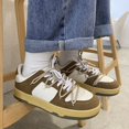 thumbnail image 2 of Zapatillas gruesas con cordones para Hombre, Zapatillas planas ligeras para Mujer, zapatillas para correr de lujo para exteriores para Mujer, Chaussure Femme Tan Jianjun unisex, 2 of 2