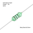 thumbnail image 2 of 25Pcs 0510 Inductor de anillo de color 10uH 1W Bobina de bloqueo RF, 2 of 3