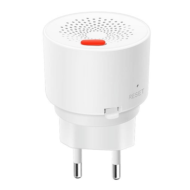 Sensor de Gas Natural ZigBee Detector de Alarma de Fuga de Gas GLP Inteligente para Uso Doméstico Protección Incendios Enchufe Europeo