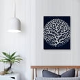 thumbnail image 4 of Nawypu  Sea Coral Ocean Life Silhouette Blue White Canvas Wall Art,  Design  Line Studio, 4 of 5