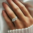 thumbnail image 4 of 2CT Round Cut Lab Created Diamond Engagement Wedding Ring 14k White Gold Plated, 4 of 4