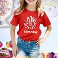 thumbnail image 2 of T-Shirts pour Filles Imprimé Manches Courtes Col Rond Été Vêtements pour Adolescentes 8-9 Ans Mode Filles, 2 of 4