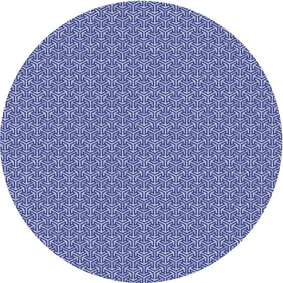 Ahgly Company Indoor Square Patterned Jeans Blue Area Rugs, 3' Square